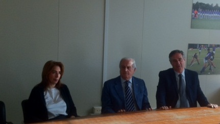 Il segretario generale CONI, Roberto Fabbricini, in visita alla FIH